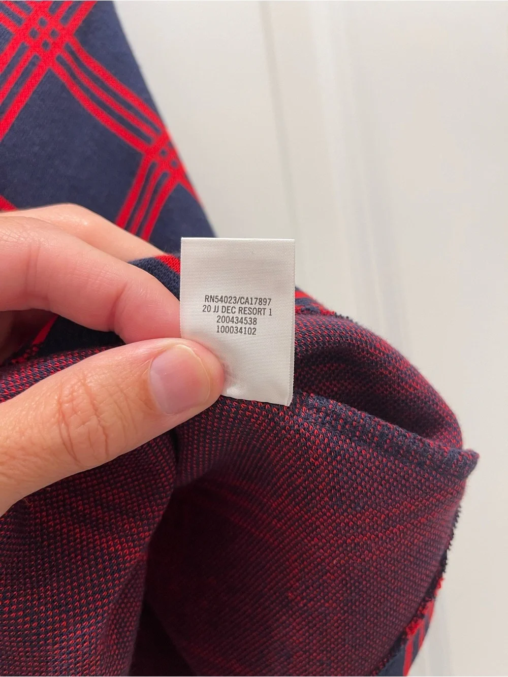Janie & Jack Jacquard Windowpane Dress NWT Size 3T Plaid Christmas Navy Red